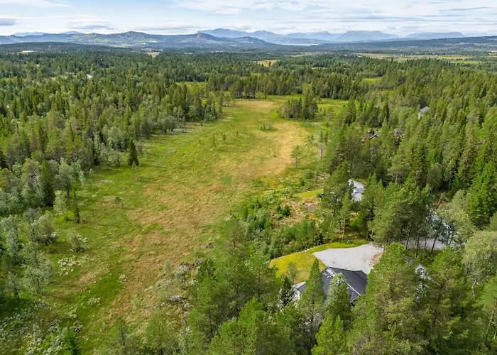 With Views Of Hemsedal Mountains